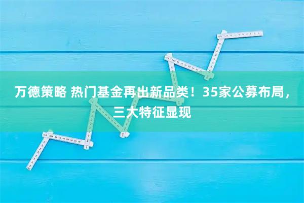 万德策略 热门基金再出新品类！35家公募布局，三大特征显现