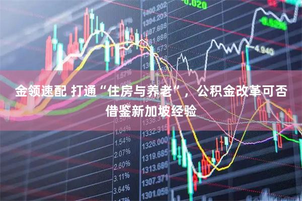 金领速配 打通“住房与养老”,公积金改革可否借鉴新加坡经验
